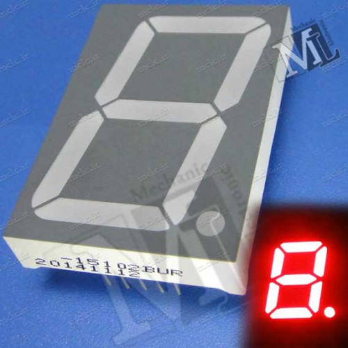 7SEGMENT 1DIGIT ANODE RED 12*9 